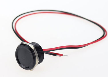 Czarny kolor 19-milimetrowy piezoelektryczny przełącznik dotykowy, wodoodporny przycisk ciśnieniowy