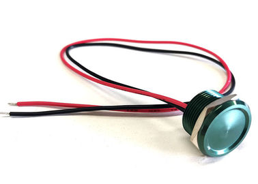 Wodoodporny przełącznik piezoelektryczny, aluminiowy przełącznik wciskany w kolorze zielonym