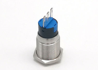 16mm anty wandalowy przełącznik przyciskowy Okrągła głowica 3-pinowy dzwonek do drzwi