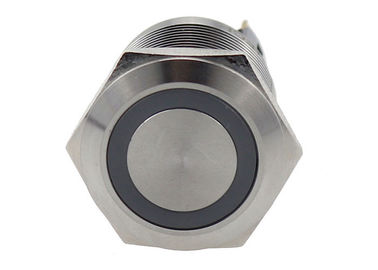 Antywandalowy metalowy chwilowy przełącznik przyciskowy 22mm Pierścień Symbol LED 5A 250V AC