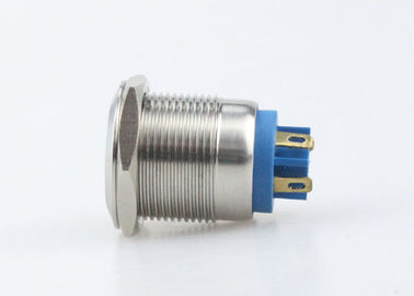 Panelowy podświetlany chwilowy przełącznik przyciskowy 19mm 12V 24V Ring LED
