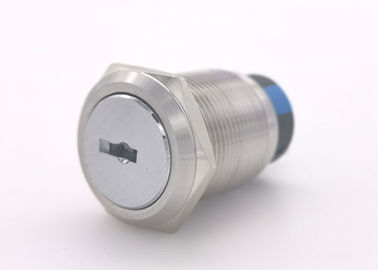 19-milimetrowy przełącznik wandaloodporny, 2-pozycyjny kluczowy przełącznik obrotowy o stopniu ochrony IP67