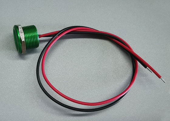 Zielony płaski 22mm 15cm chwilowy piezoelektryczny przełącznik dotykowy