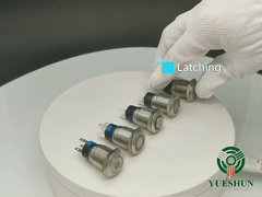 19mm 16mm Led Illuminated Metal Push Button Switch Momentary