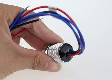 12V 24V LED podświetlany piezoelektryczny przełącznik dotykowy, 19mm przełącznik chwilowy