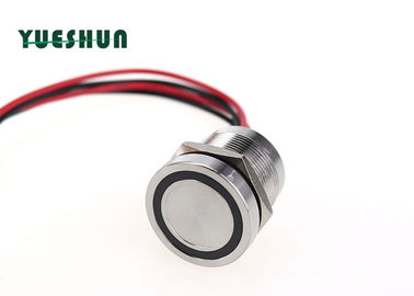 22mm IP68 Metal Piezo Touch Switch Ring Symbol LED 12V 24V Access Control System