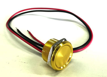 Wodoodporny przełącznik piezoelektryczny, przełącznik pojemnościowy Lampa NO Przełącznik wciskany Żółty korpus
