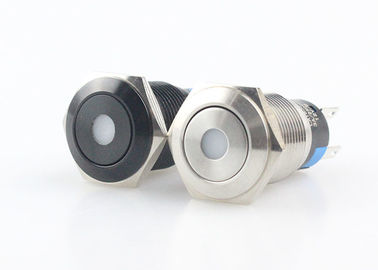 Wodoodporny miniaturowy podświetlany przełącznik przyciskowy z wysokim pierścieniem typu LED
