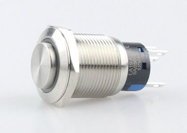 12V Pierścień LED Metalowy przycisk chwilowy Przełącznik zasilania IP67 Wysoka okrągła głowica