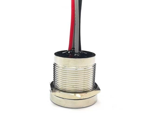 Zatrzaskowy przełącznik dotykowy LED Piezo Ip68 25 mm Wodoodporna płaska okrągła głowica
